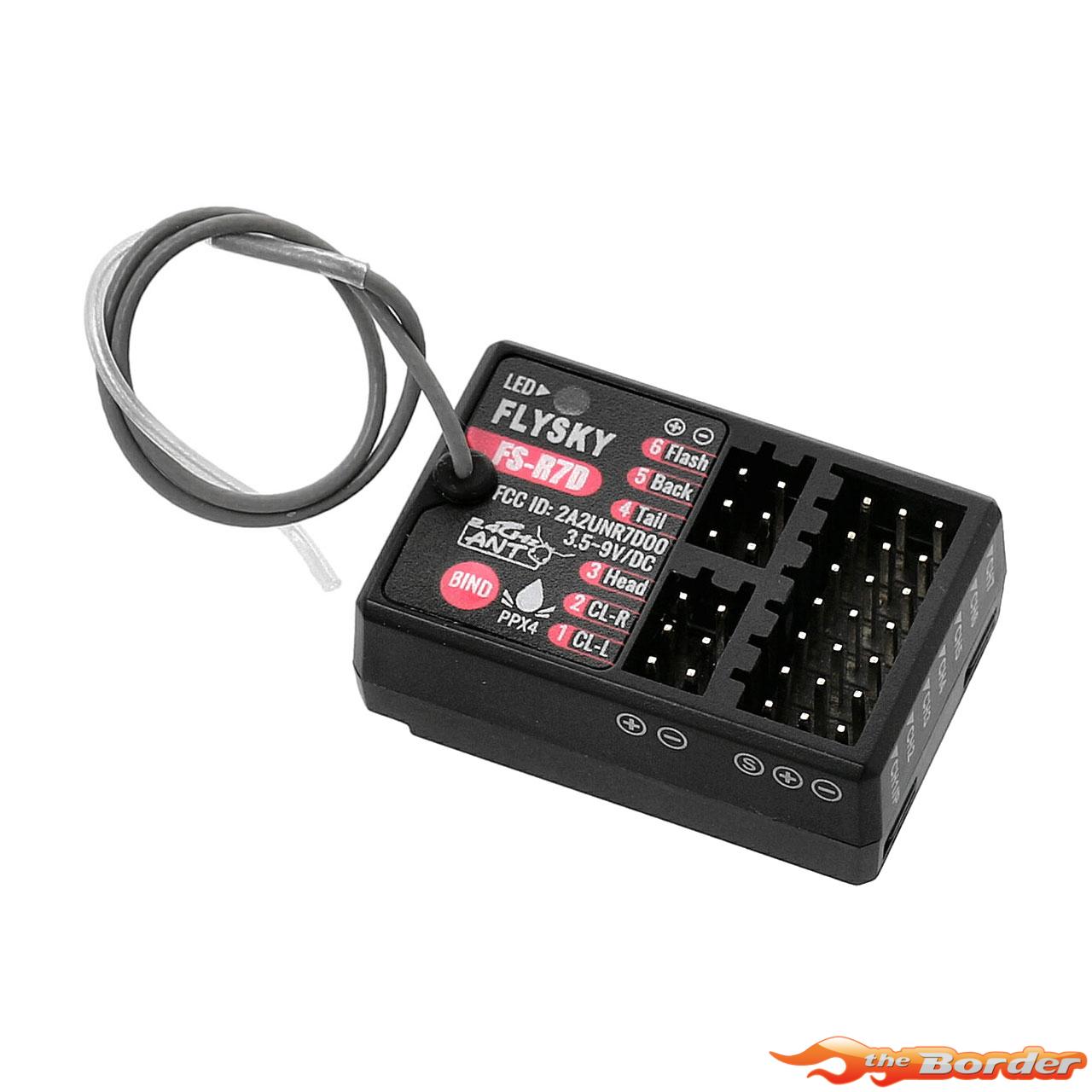 FlySky R7D ANT Receiver 7Ch. with LED Switch FS026