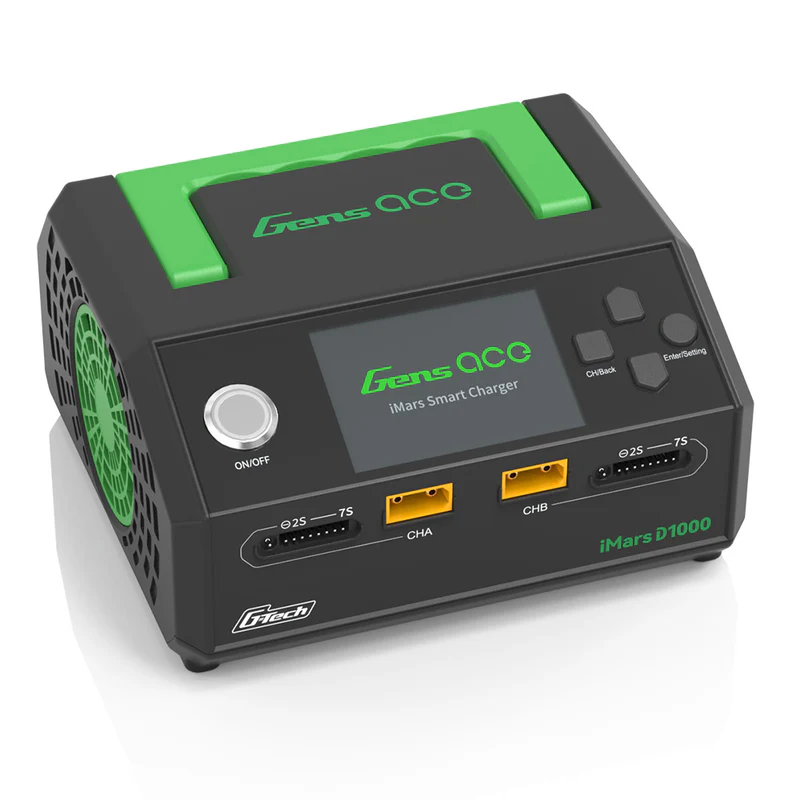 Gens Ace iMars D1000 Plus Smart Charger Dual Channel AC 1000W - Afbeelding 2