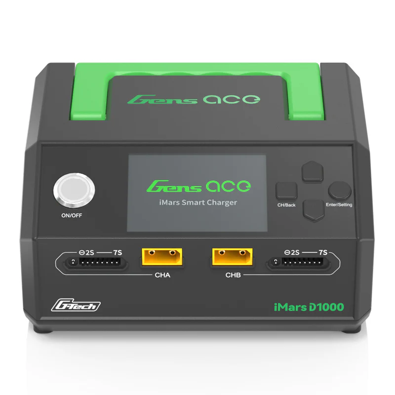 Gens Ace iMars D1000 Plus Smart Charger Dual Channel AC 1000W - Afbeelding 6