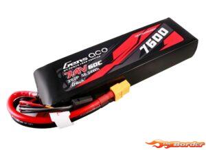 GensAce G-Tech 7600mAh 7.4V 2S 60C LiPo Battery XT60 GEA762S60X6GT