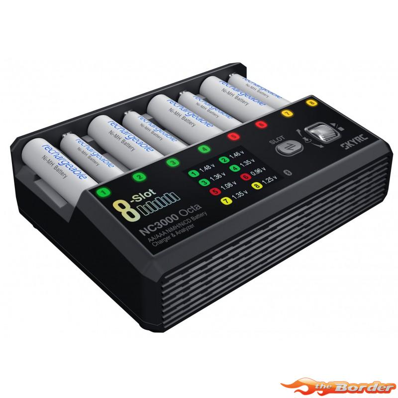 SkyRC NC3000 Octa NiMH/NiCD AA/AAA 8x Battery Charger 100228-01 - Afbeelding 5