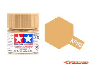 Tamiya Acrylic XF-93 Light Brown Mat DAK32 - 10ml Bottle 81793