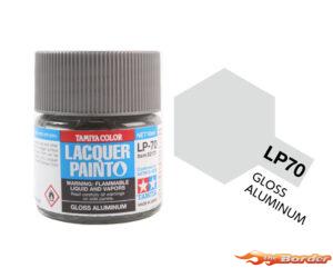 Tamiya Lacquer Paint Gloss Aluminium Silver LP-70 82170