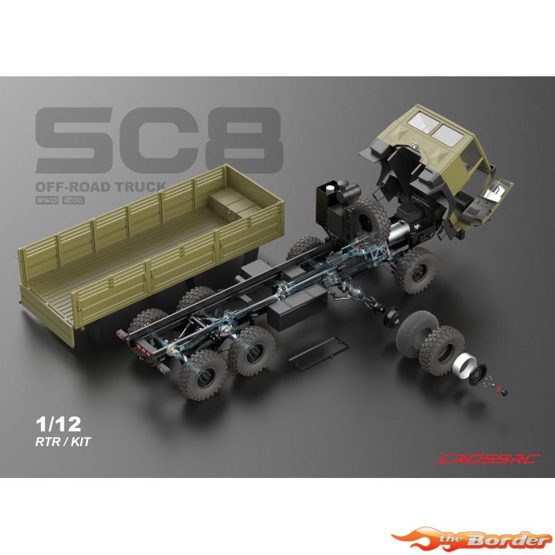 CrossRC Crawling Kit SC8 1/12 8x8 Truck RTR CRO90100266 - Afbeelding 22