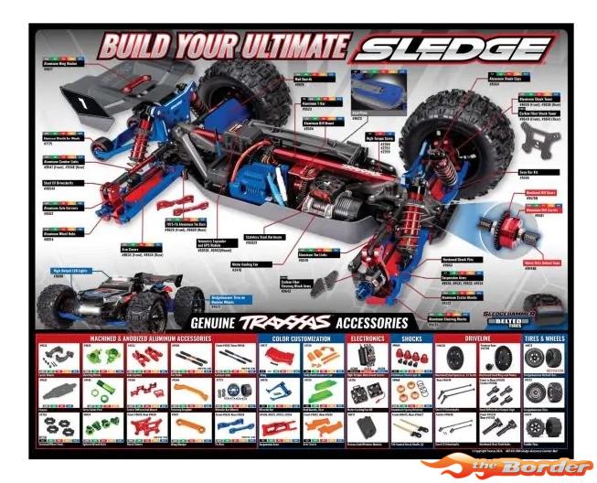 Traxxas Sledge Sleutelmat 6108