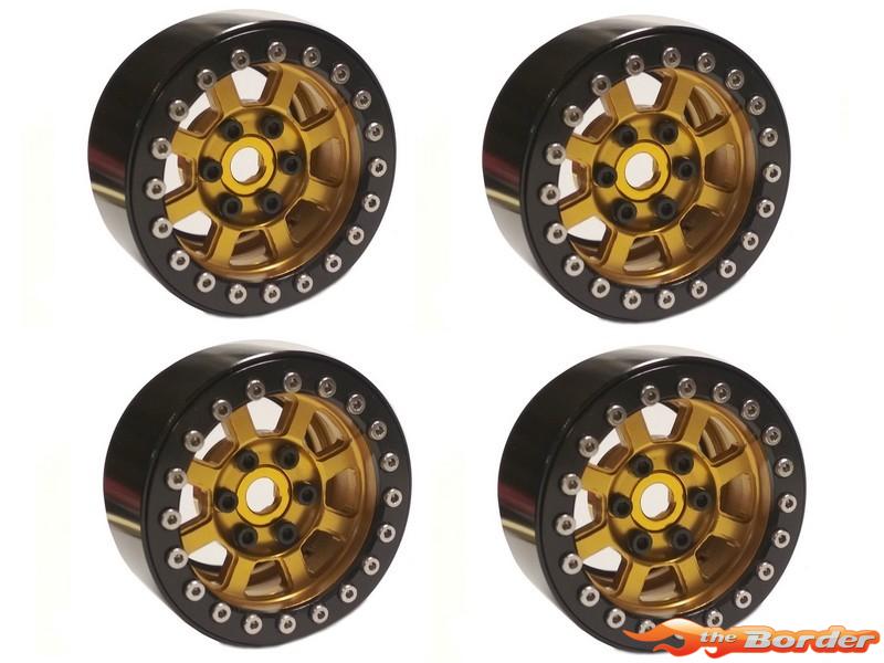 BRP 1.9'' Aluminum Felni 4D Bronze Beadlock Crawler Wheels 4pcs/set DTCW01002 - Afbeelding 2