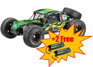 Absima 1/7 Rock Racer Mamba 7 - 6S Brushless RTR (incl. 2 accu's) Groen 17001