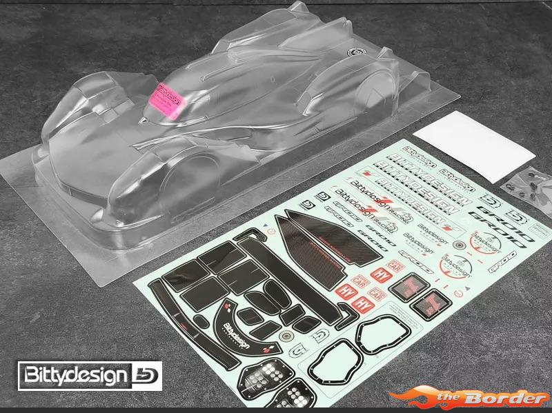 Bittydesign GR010 Clear HyperCar Body for 1/10 190mm BD-LMH-190GR010 - Afbeelding 3