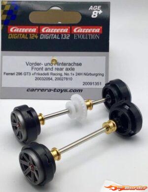 Carrera 132 Ferrari 296 GT3 Front + Rear Axle 91352