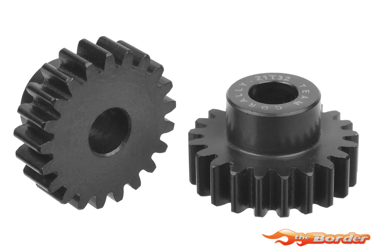 Corally 32DP 21T Hardened Steel Motor Pinion - 5mm Shaft C-72621