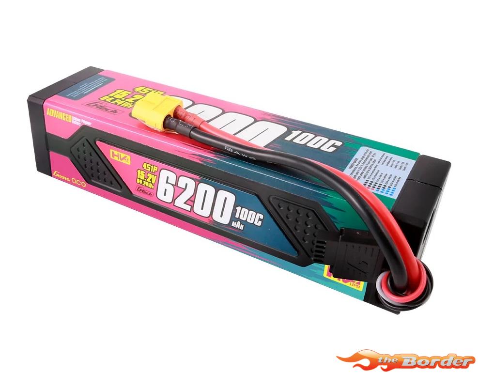 GensAce G-Tech Advanced 6200mAh 15.2V 100C Hardcase LiPo Battery GEA624S10X9GT - Afbeelding 6