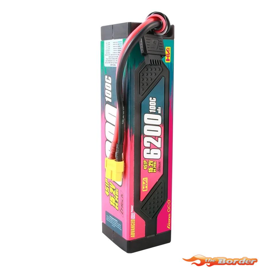 GensAce G-Tech Advanced 6200mAh 15.2V 100C Hardcase LiPo Battery GEA624S10X9GT - Afbeelding 5