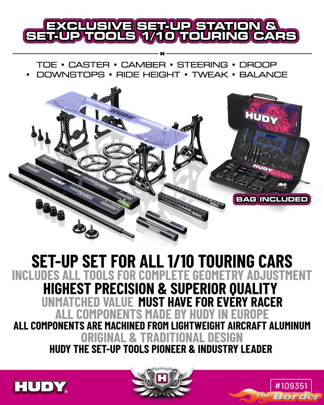 Hudy Set-Up Station & Set-Up Tools w/Carrying Bag for 1/10 Touring Cars 109351 - Afbeelding 5