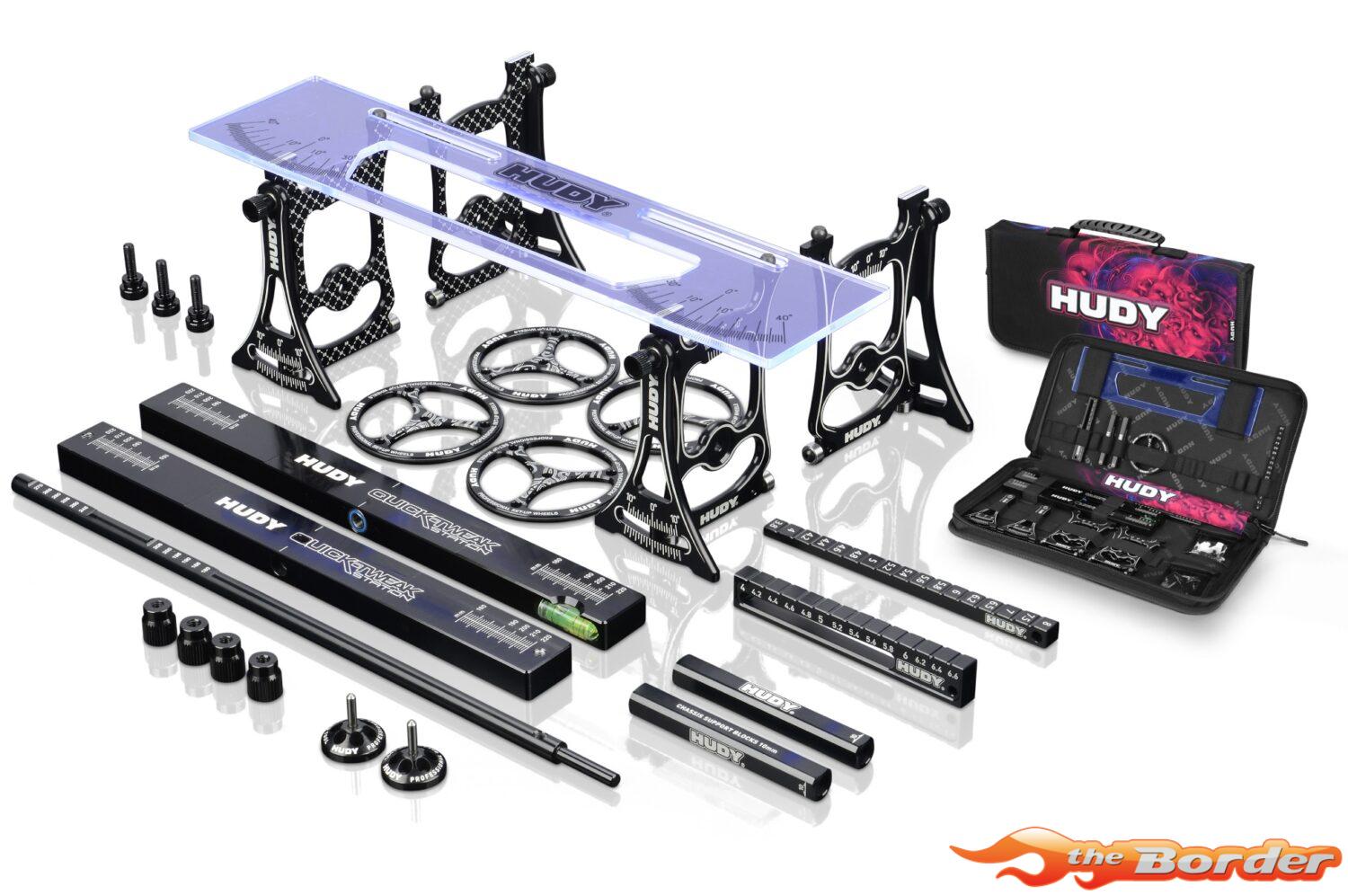 Hudy Set-Up Station & Set-Up Tools w/Carrying Bag for 1/10 Touring Cars 109351
