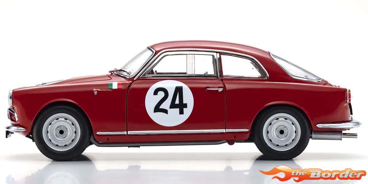 Kyosho 1/18 Alfa Romeo Giuletta SV Targa Florio 1957 Nr.24 KS08957B - Afbeelding 4