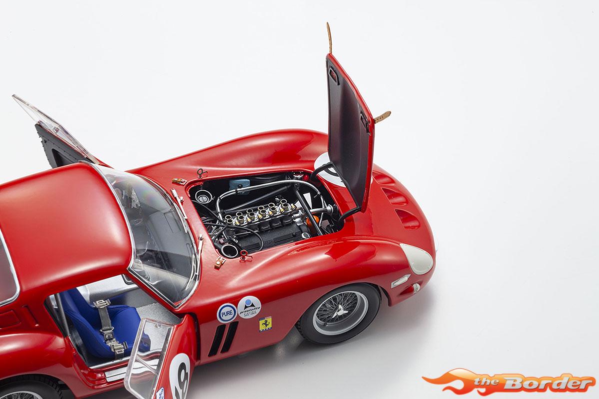 Kyosho 1/18 Ferrari 250 GTO Daytona 3H 1st OA 1963 Nr.18 KS08438F - Afbeelding 9