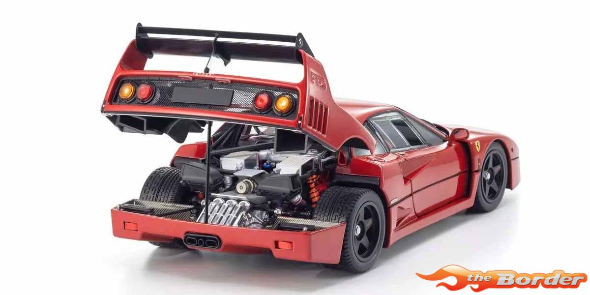 Kyosho 1/18 Ferrari F40 Lightweight Red 1987 KS08416RLM - Afbeelding 4