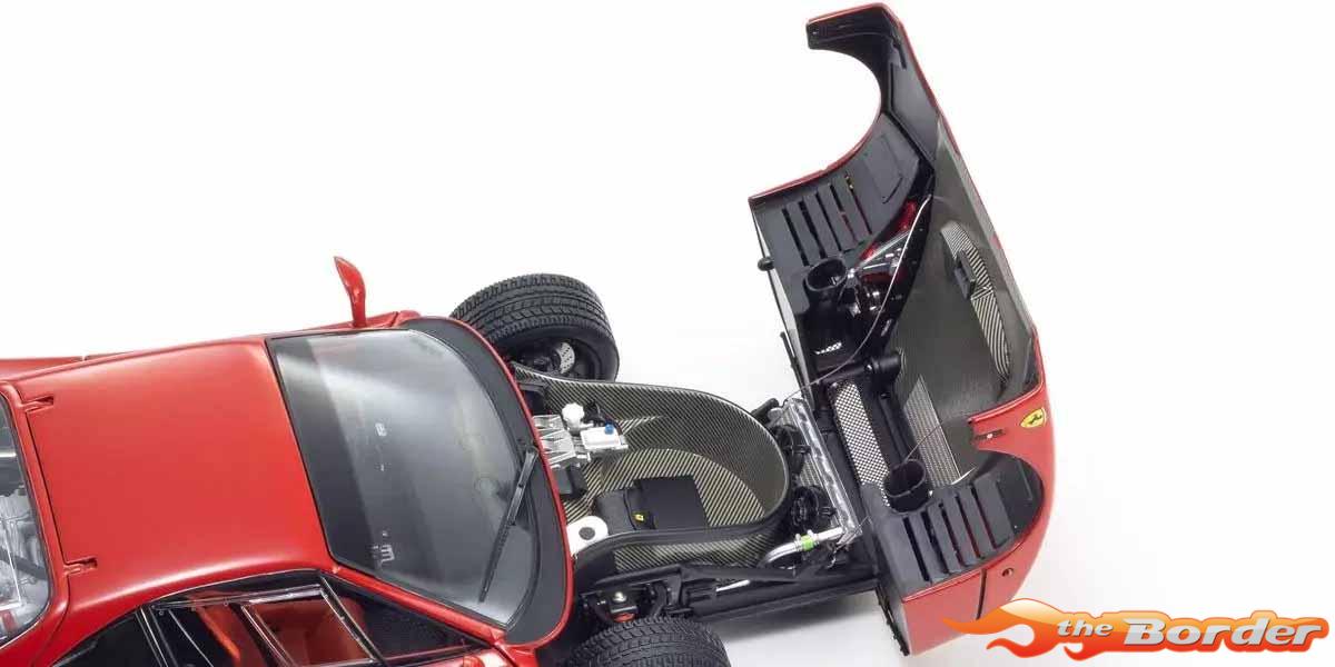 Kyosho 1/18 Ferrari F40 Lightweight Red 1987 KS08416RLM - Afbeelding 3