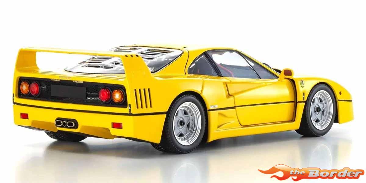 Kyosho 1/18 Ferrari F40 Yellow 1987 KS08416Y - Afbeelding 3