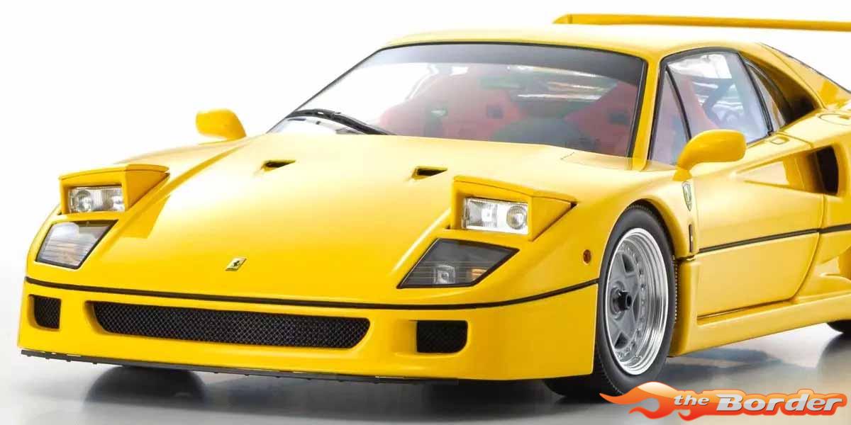 Kyosho 1/18 Ferrari F40 Yellow 1987 KS08416Y - Afbeelding 5