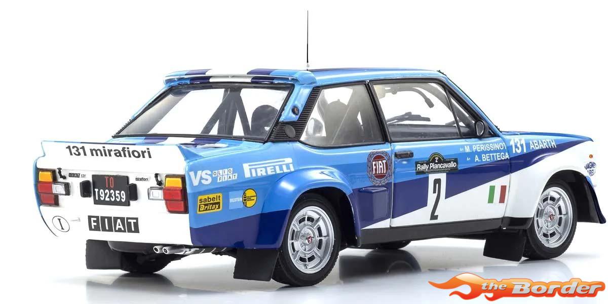 Kyosho 1/18 Fiat 131 Abarth A.Bettega Winner Piancavallo 1981 Nr.2 KS08376F - Afbeelding 4