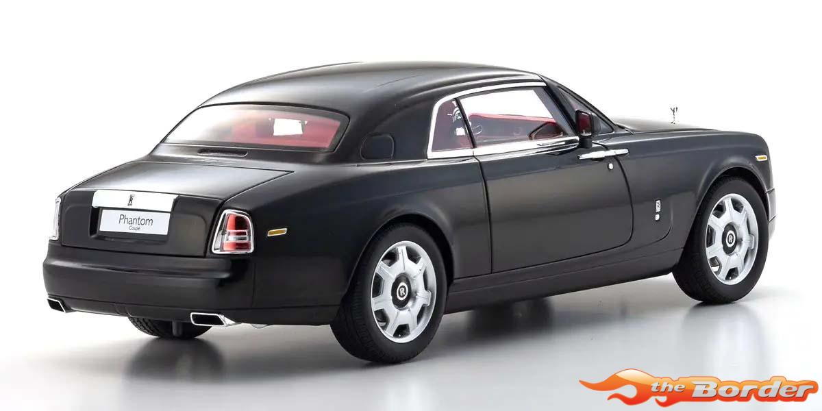 Kyosho 1/18 Rolls-Royce Phantom Coupé 2008 Diamond Black KS08862DBK - Afbeelding 3