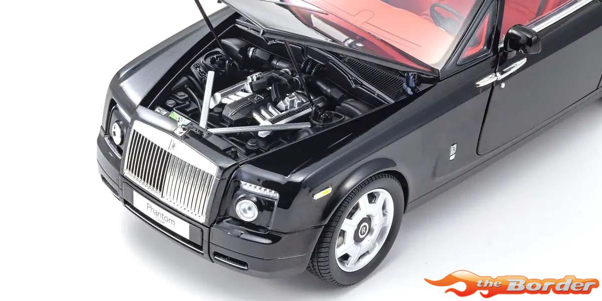 Kyosho 1/18 Rolls-Royce Phantom Coupé 2008 Diamond Black KS08862DBK - Afbeelding 6