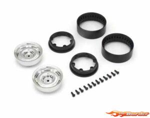 Kyosho Bead-Lock 1.9 Inches Dish Chrome Wheels (2) - KC10 Series CLH001SC