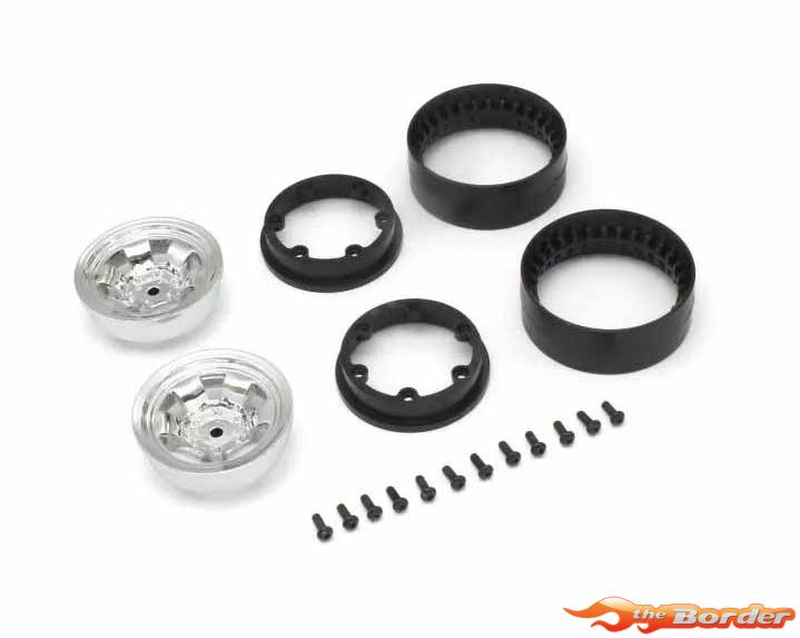 Kyosho Bead-Lock 1.9 Inches Spoke Chrome Wheels (2) - KC10 Series CLH002SC