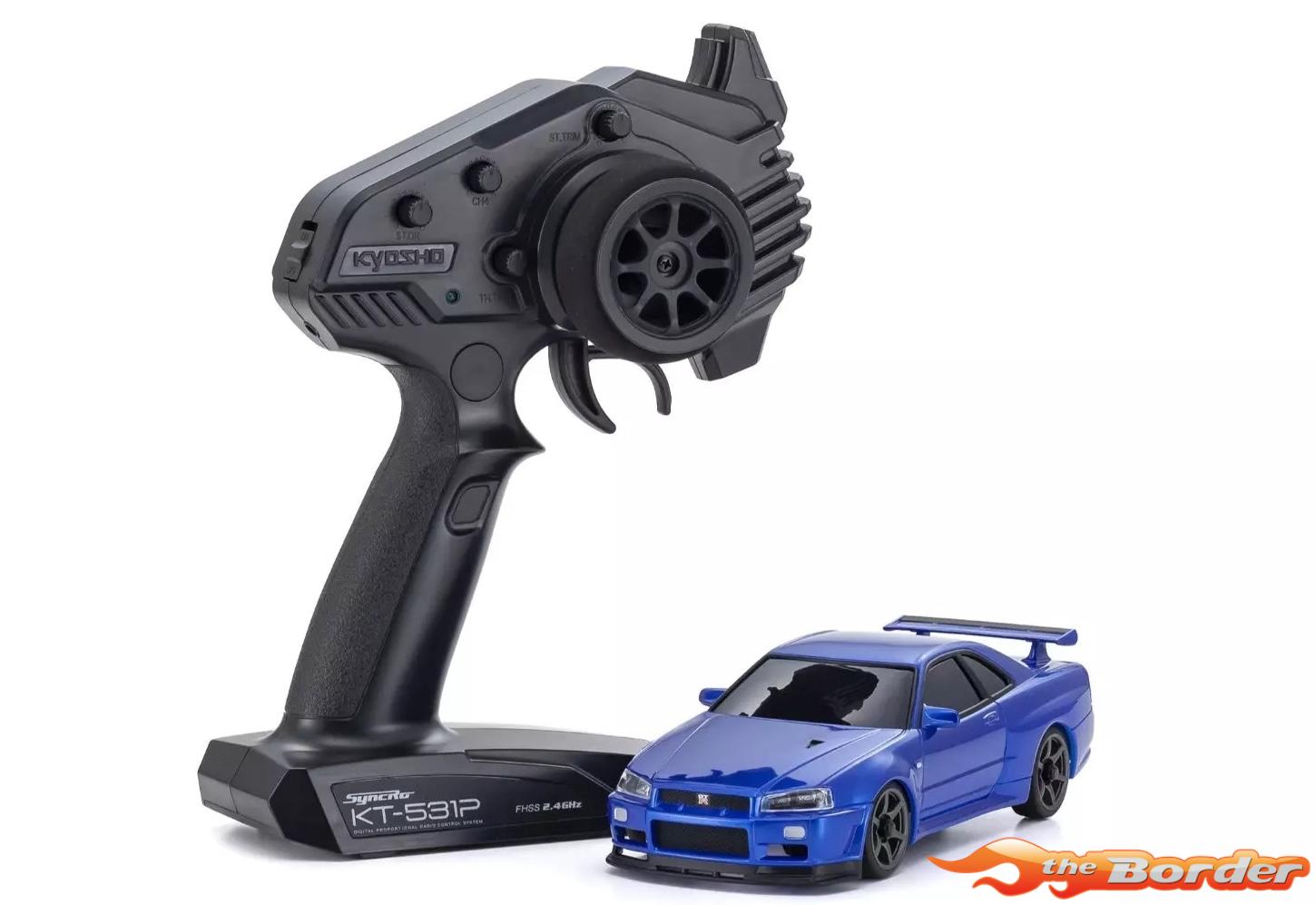 Kyosho Mini-Z AWD Nissan Skyline GT-R R34 Metallic Blue 32658MB