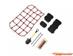 Kyosho Roof Rack Net & Accessories Red - KC10 Series CLW008RD