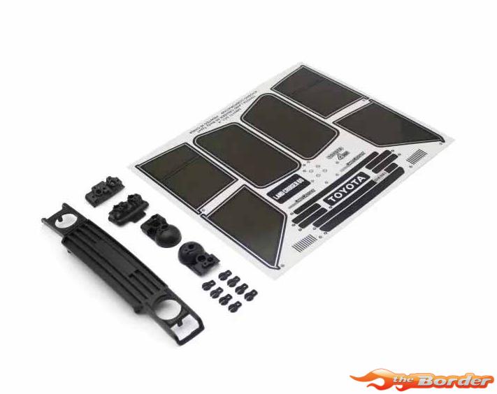 Kyosho Toyota Land-Cruiser 60 Body Type 1 Black Grille Set - KC10 Series CLB001-01BK