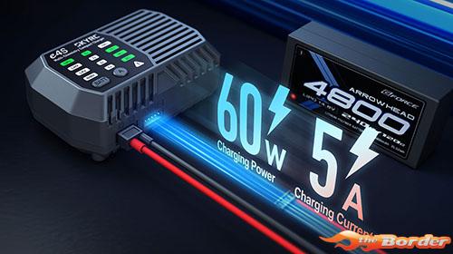 SkyRC E4S LiPo Charger (2S-4S) AC 60Watt 100229-01 - Afbeelding 7