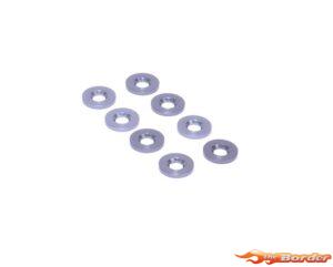Schumacher Alloy Grey Wishbone Spacer 1.0mm (10) - Mi10 U9496