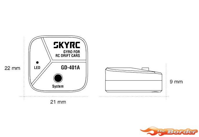 SkyRC GD-401A Gyro for RC Cars 600154 - Afbeelding 2