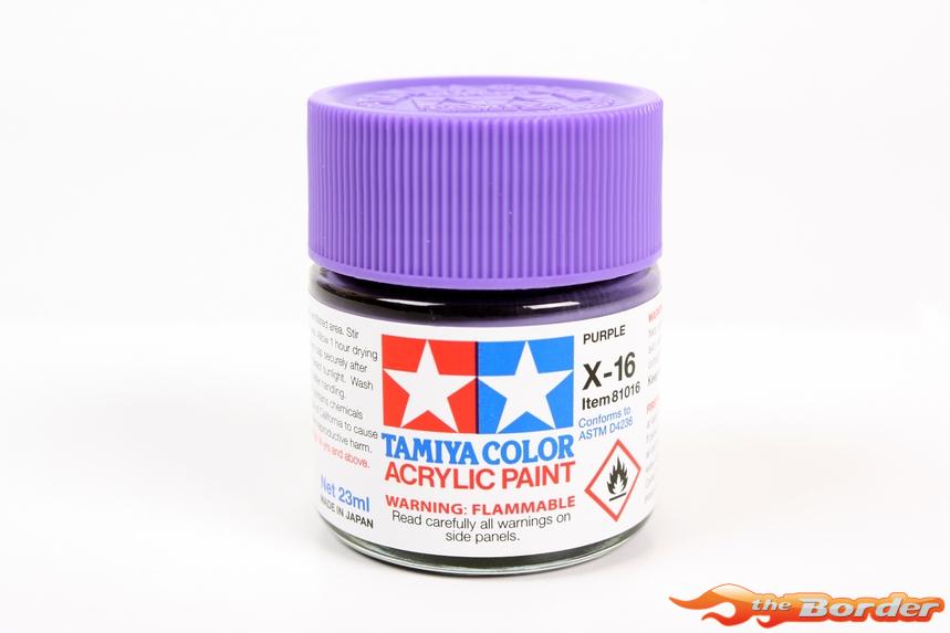 Tamiya Acrylic X-16 Purple Violet Gloss - 23ml Bottle 81016 - Afbeelding 4