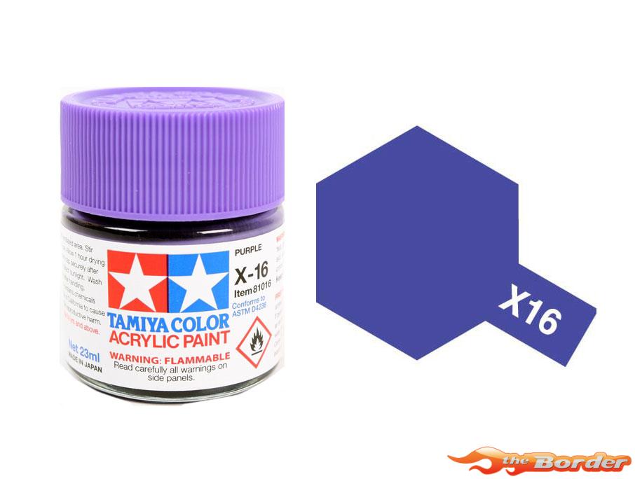 Tamiya Acrylic X-16 Purple Violet Gloss - 23ml Bottle 81016