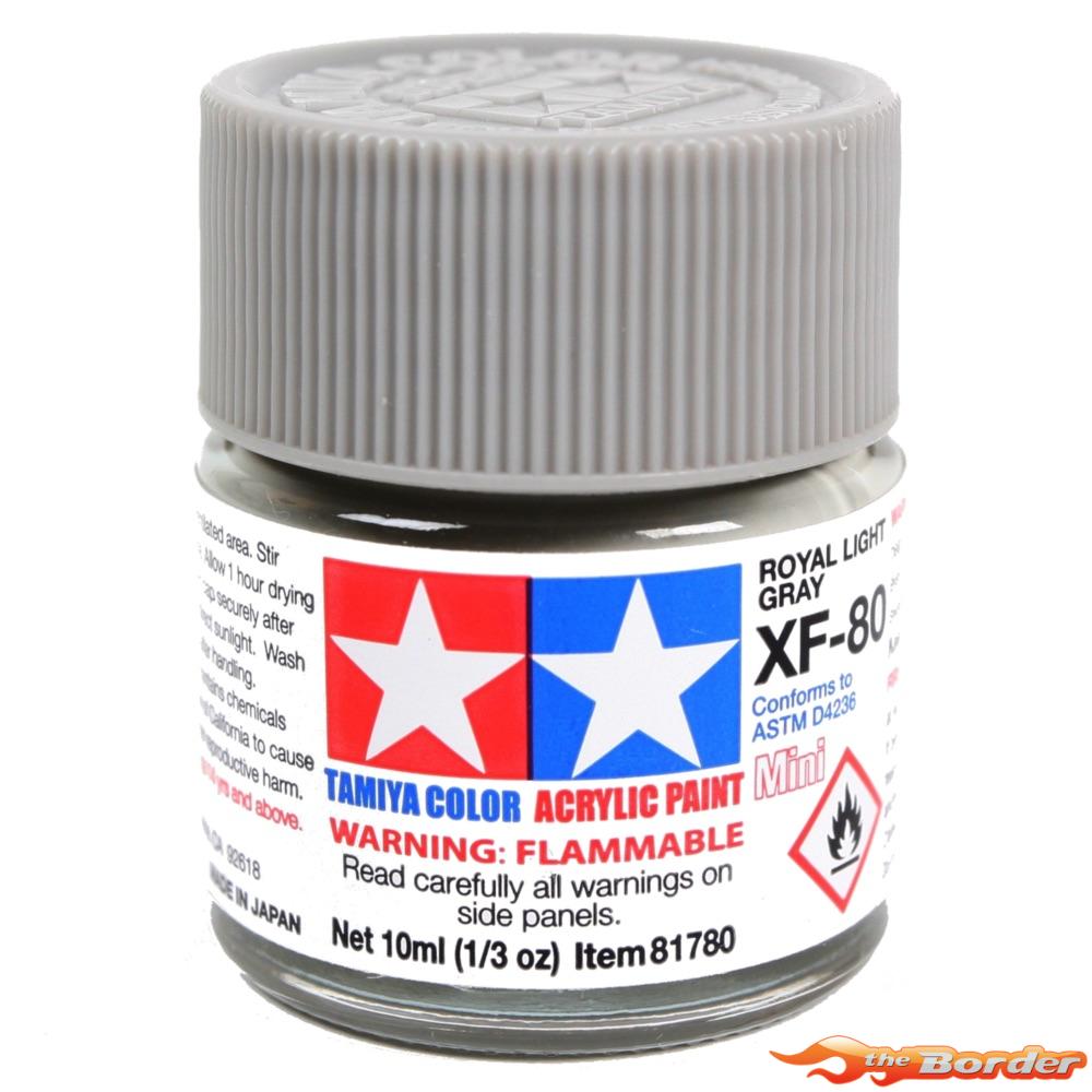 Tamiya Acrylic XF-80 Royal Light Grey - 10ml Bottle 81780 - Afbeelding 4