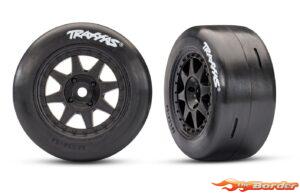 Traxxas Mini Rally Slick Tyres (Soft) - Front 10876-BLK