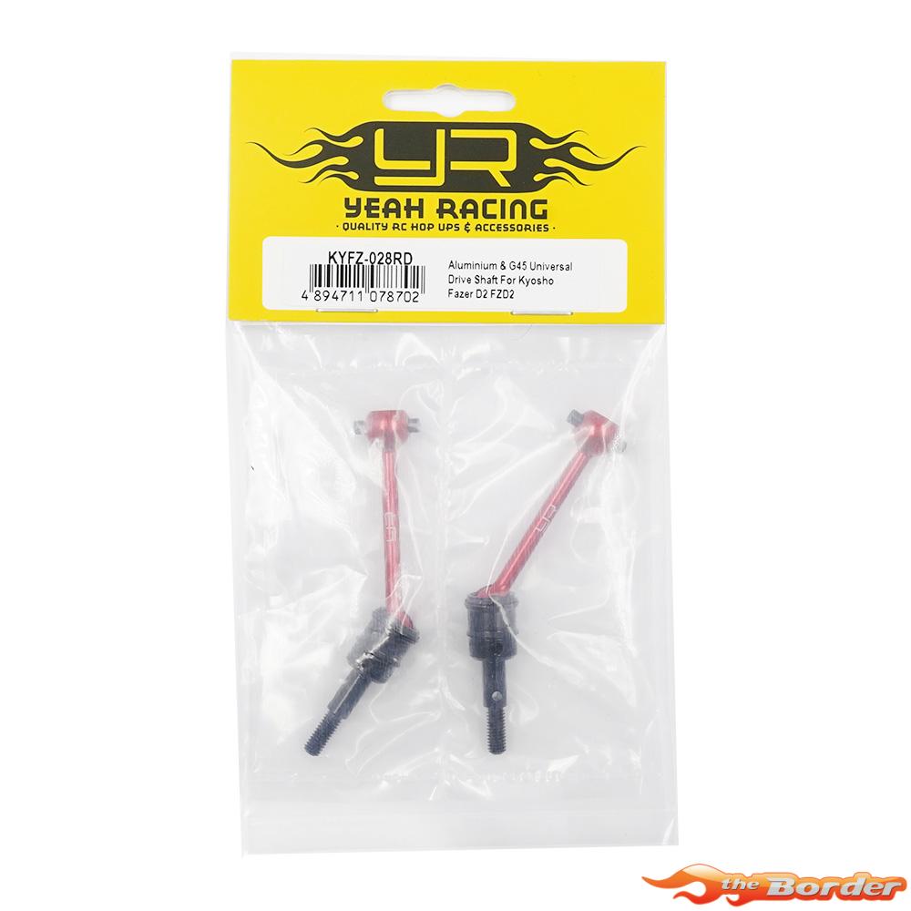 Yeah Racing Alu & G45 Universal Drive Shaft Set for Kyosho Fazer FZD2 KYFZ-028RD - Afbeelding 3