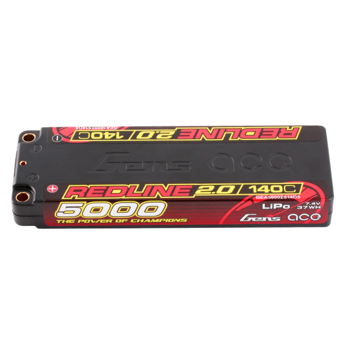 GensAce RedLine 2S 5000mAh 7.4V 140C GEA50002S14D5