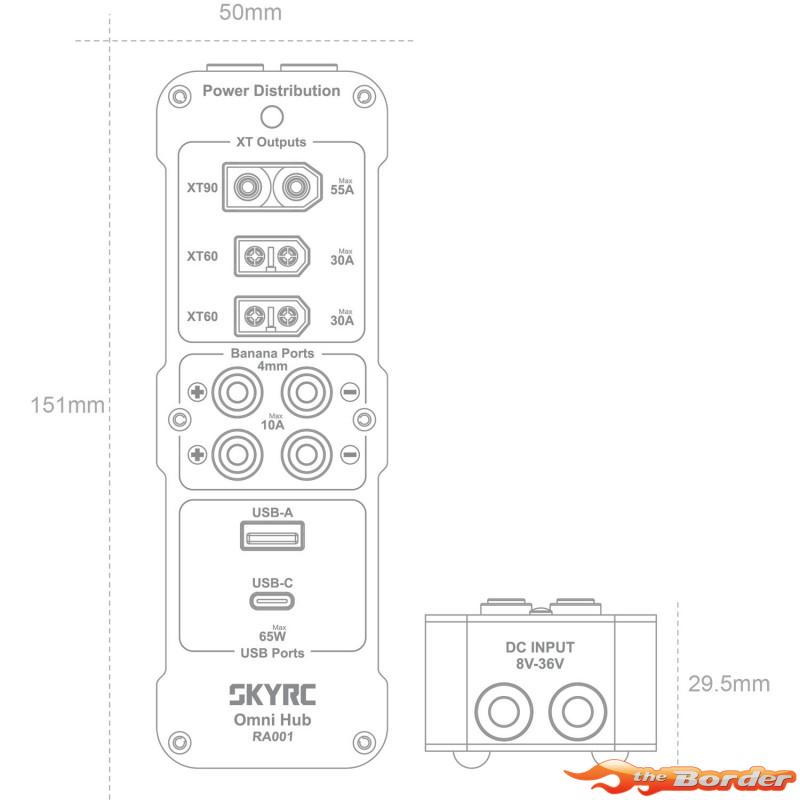 SkyRc Omni XT90 Power Distribution Hub 600163-01 - Afbeelding 6
