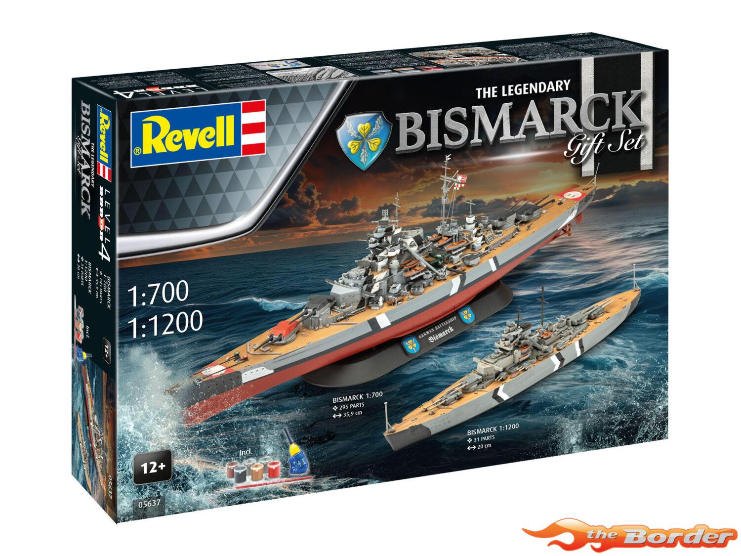 Revell Gift Set The Legendary Bismarck Plastic Modelbouwpakket inclusief Verf 05637 - Afbeelding 13