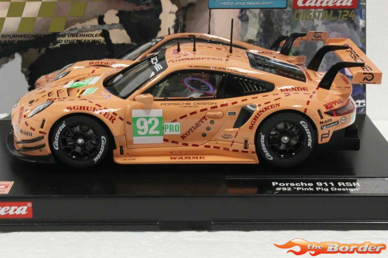 Carrera Digital 124 Porsche 911 RSR No.92 Pink Pig design 23886 - Afbeelding 3