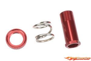 Corally Servo Saver Tube + Nut + Spring - Aluminium - 1 set C-00230-0102