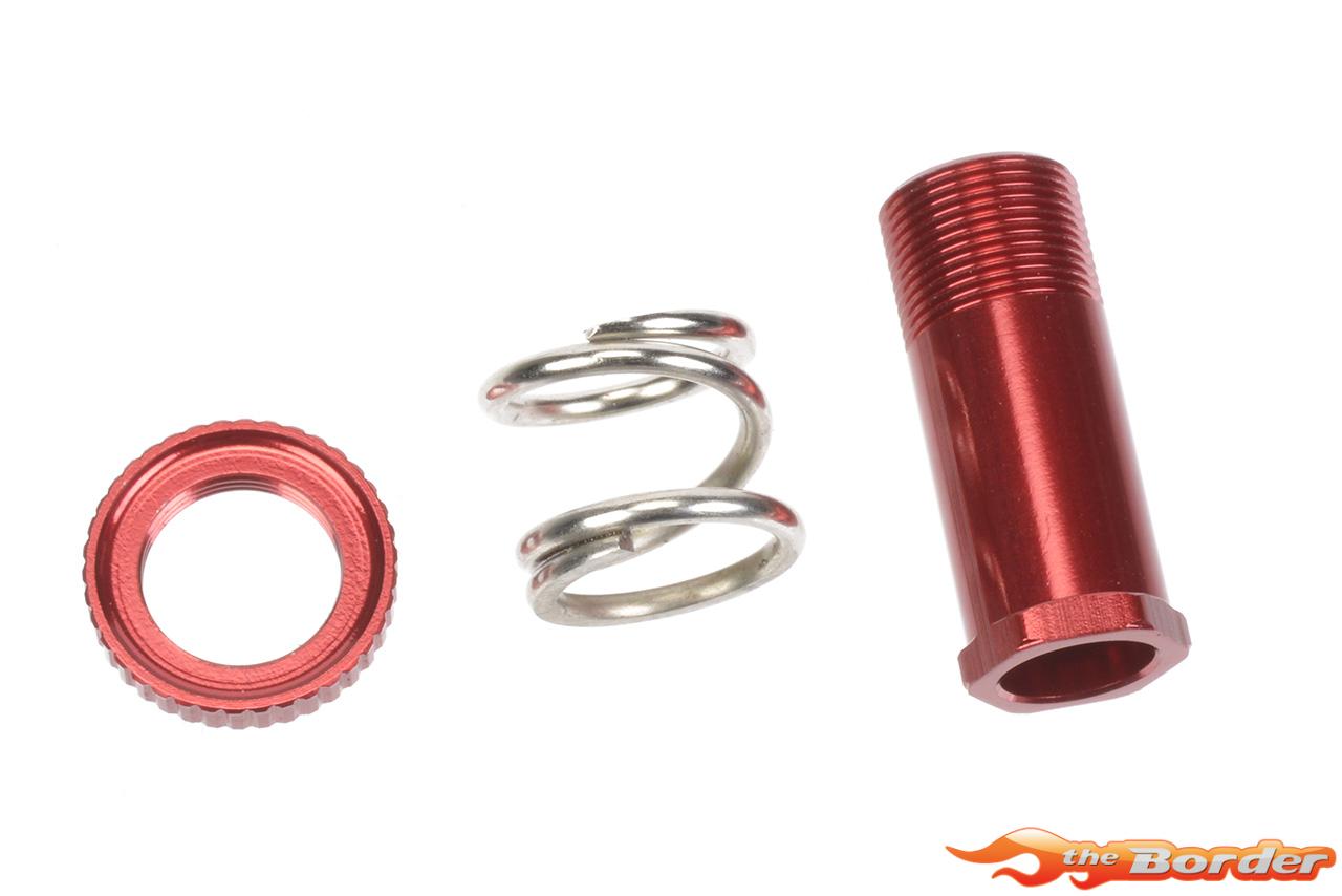 Corally Servo Saver Tube + Nut + Spring - Aluminium - 1 set C-00230-0102