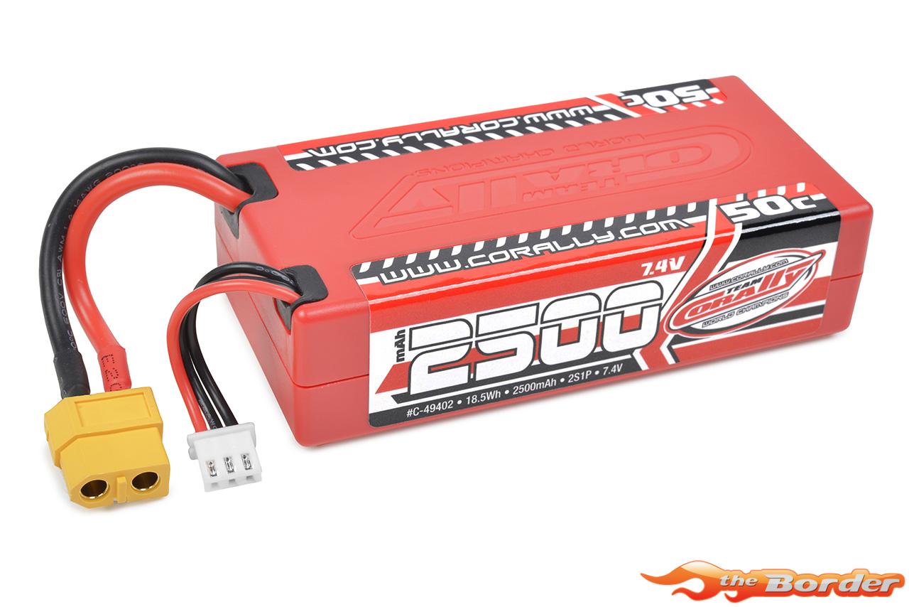 Corally 2500mAh LiPo Battery 2S 7.4V XT60 (Punisher/Furago XD) C-49402
