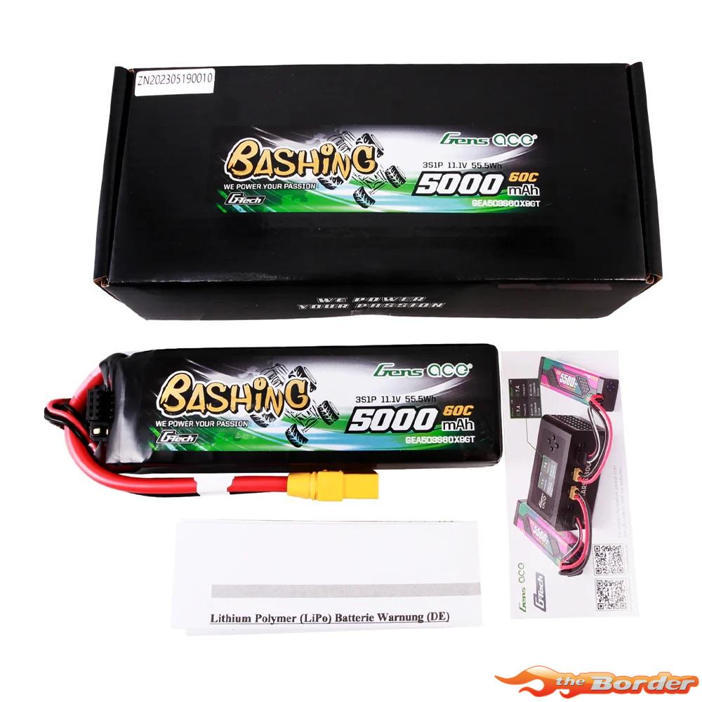 GensAce G-Tech 5000mAh 11.1V 3S 60C LiPo Battery XT90 GEA503S60X9GT - Afbeelding 6