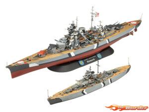Revell Gift Set The Legendary Bismarck Plastic Modelbouwpakket inclusief Verf 05637