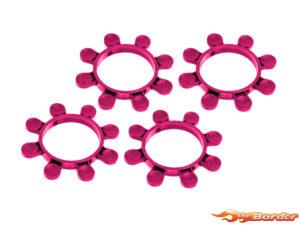 Hudy 1/8 Offroad Tire Mounting Band - Octopus Purple (4) 105253